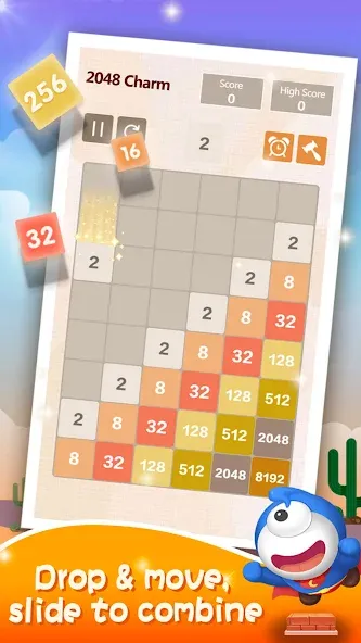 Number Charm: Slide Puzzle (Две тысячи сорок восемь)  [МОД Unlocked] Screenshot 5