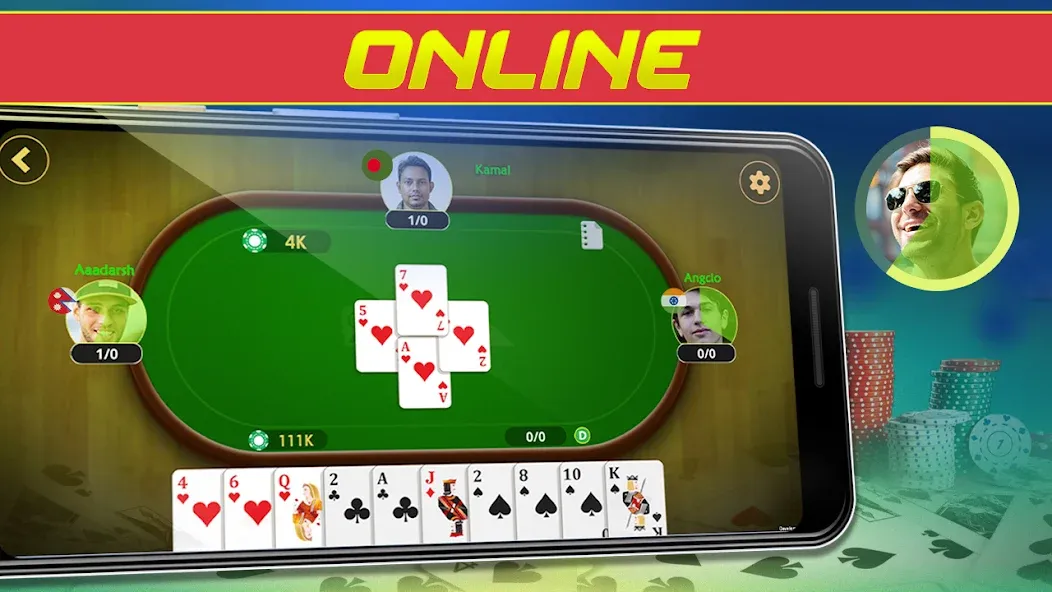 Call Bridge Card Game - Spades (Карточная игра Колл Бридж)  [МОД Все открыто] Screenshot 2