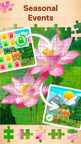 Jigsaw Puzzles - Puzzle Games  [МОД Много денег] Screenshot 4