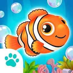 Скачать взломанную Baby Aquarium - Fish game  [МОД Бесконечные монеты] - последняя версия apk на Андроид