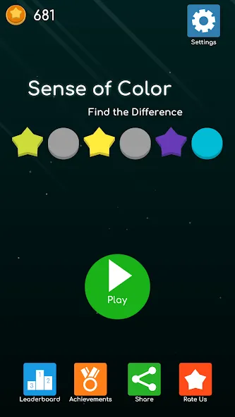 Sense of Color - Find the Diff  [МОД Много монет] Screenshot 1