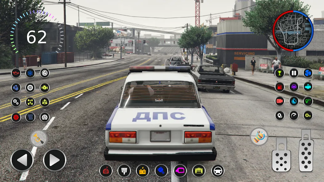 Police Car Riders: VAZ 2107  [МОД Unlimited Money] Screenshot 2