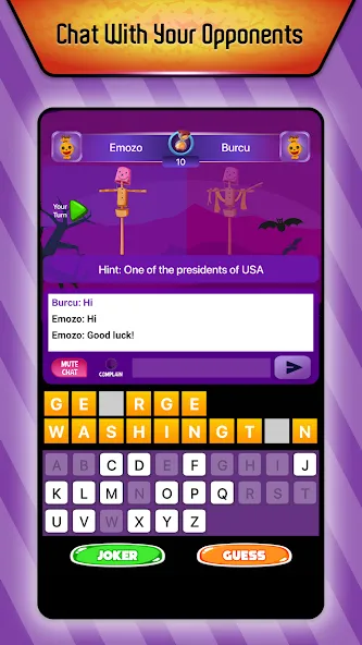 Online Hangman Word Game (Онлайн игра в слова Висельник)  [МОД Все открыто] Screenshot 1