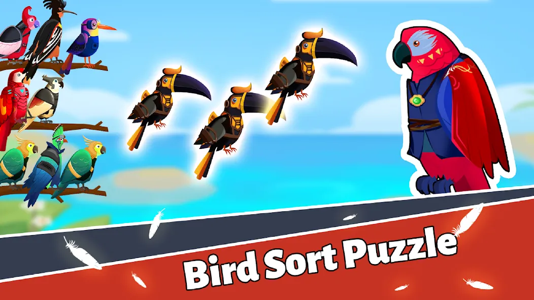 Bird Puzzle - Color Game  [МОД Menu] Screenshot 1