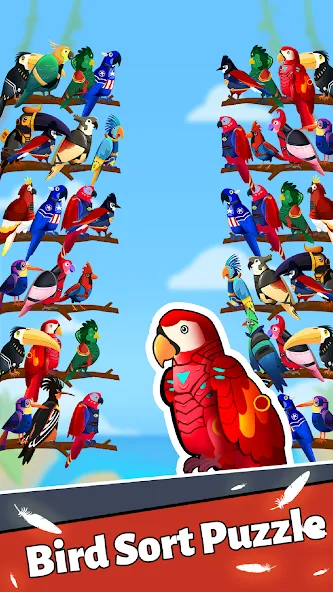 Bird Puzzle - Color Game  [МОД Menu] Screenshot 3