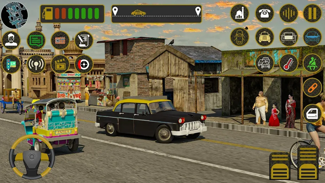 Indian Taxi Simulator car Game (Индийский такси симулятор автомобиля Игра)  [МОД Много денег] Screenshot 2