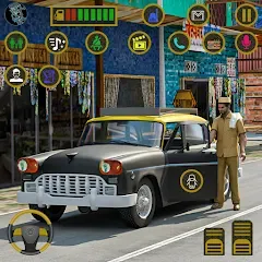 Взломанная Indian Taxi Simulator car Game (Индийский такси симулятор автомобиля Игра)  [МОД Много денег] - стабильная версия apk на Андроид