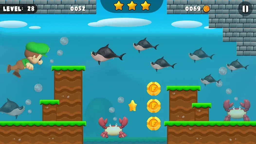 Bob World Adventure 3D  [МОД Menu] Screenshot 3