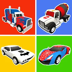 Взлом Superhero Car Merge Battle  [МОД Unlimited Money] - стабильная версия apk на Андроид