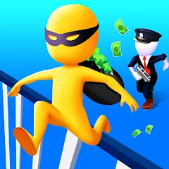 Скачать взлом Thief Run Race 3D: Fun Race  [МОД Много монет] - стабильная версия apk на Андроид