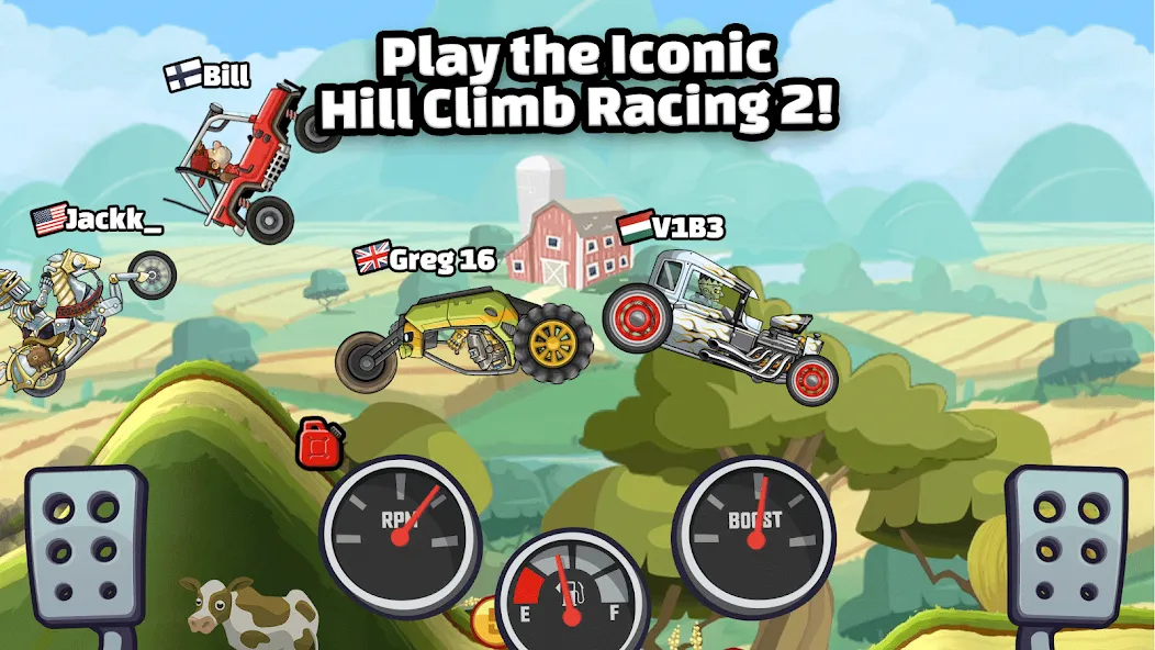 Hill Climb Racing 2 (Хилл Клаим Рейсинг 2)  [МОД Бесконечные деньги] Screenshot 1