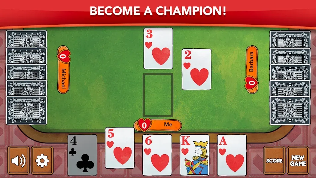 Hearts - Card Game Classic (Хартс)  [МОД Mega Pack] Screenshot 2