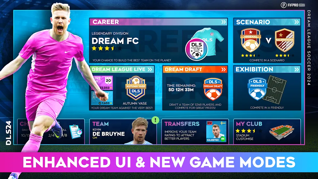 Dream League Soccer 2024 (Дрим Лиг Соккер 2023)  [МОД Menu] Screenshot 1