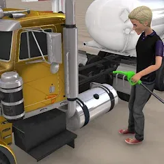 Взлом Euro Truck Gas Station Games  [МОД Все открыто] - последняя версия apk на Андроид