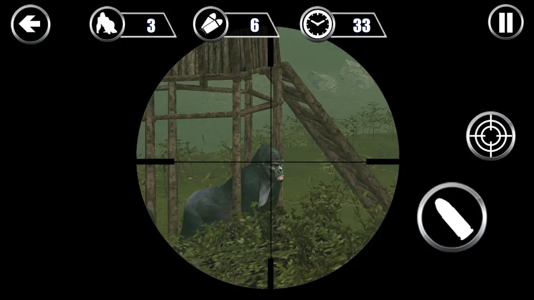 Gorilla Hunter: Hunting games (Горилла Хантер)  [МОД Много монет] Screenshot 1