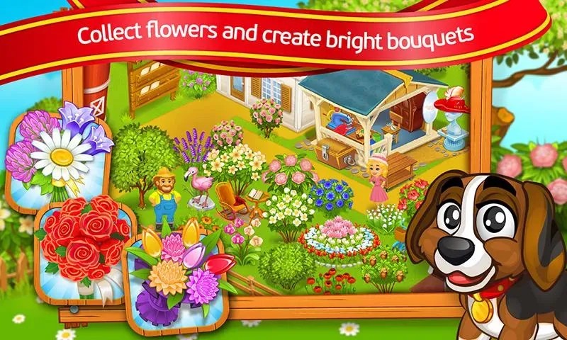 Farm Town: Cartoon Story  [МОД Много монет] Screenshot 3