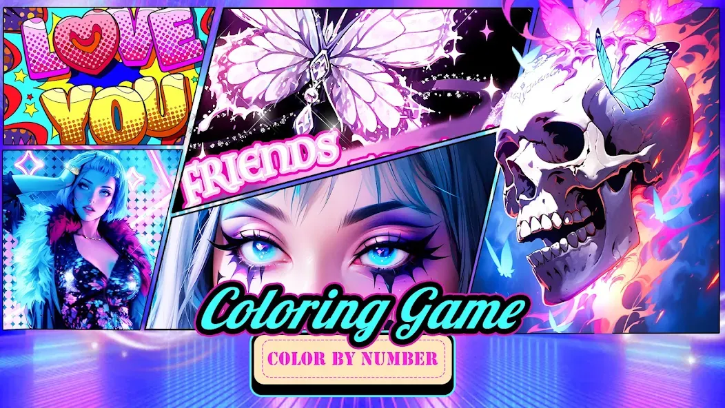 Coloring Games-Color By Number  [МОД Много монет] Screenshot 1