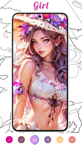 Coloring Games-Color By Number  [МОД Много монет] Screenshot 3