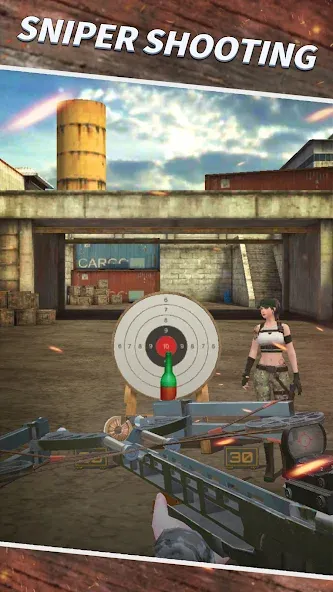 Sniper Shooting : 3D Gun Game  [МОД Все открыто] Screenshot 2