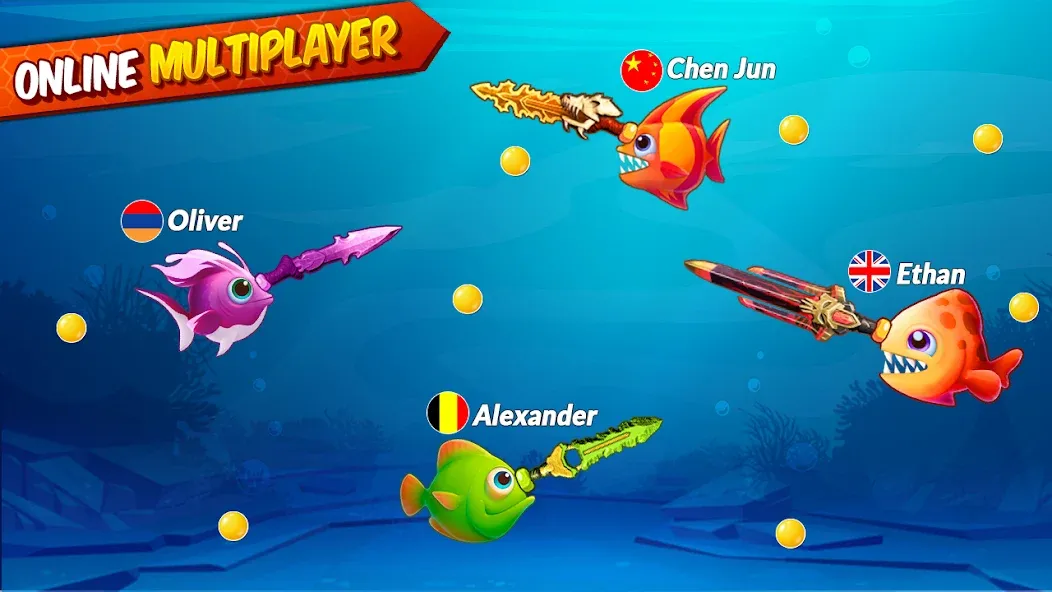 Big Eat Fish Games Shark Games  [МОД Много монет] Screenshot 4