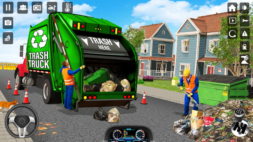 Trash Truck Games Simulator 3D  [МОД Unlocked] Screenshot 1