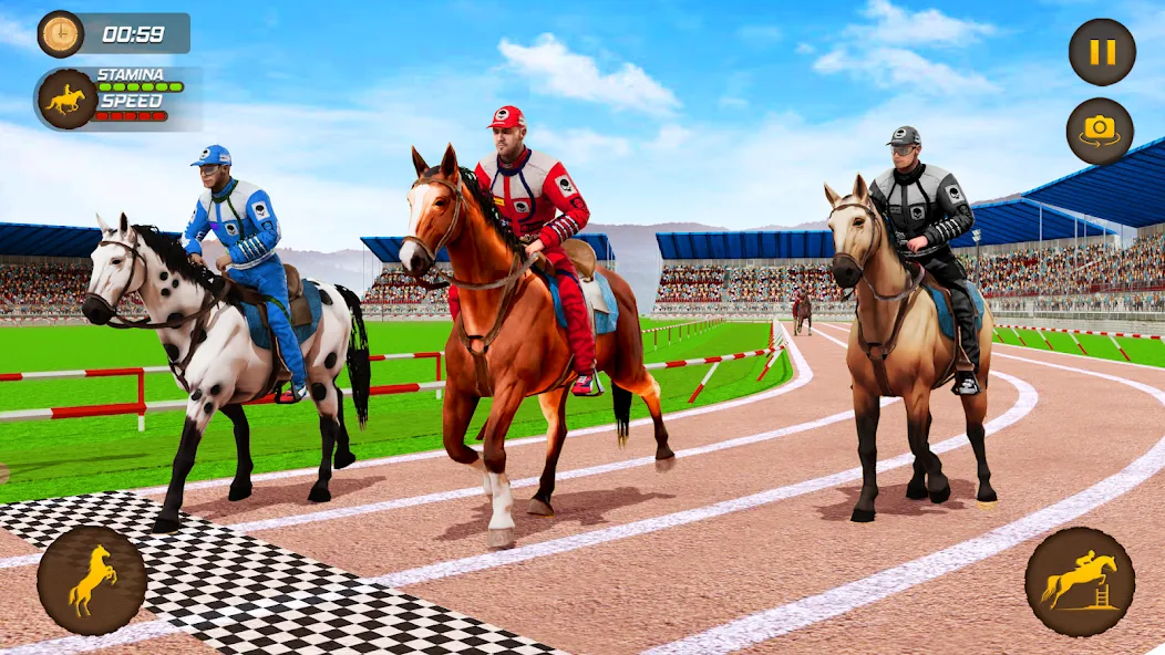 Horse Racing Game: Horse Games  [МОД Mega Pack] Screenshot 2