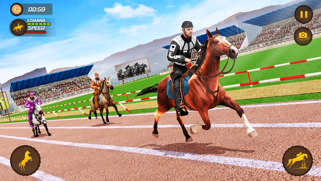 Horse Racing Game: Horse Games  [МОД Mega Pack] Screenshot 4