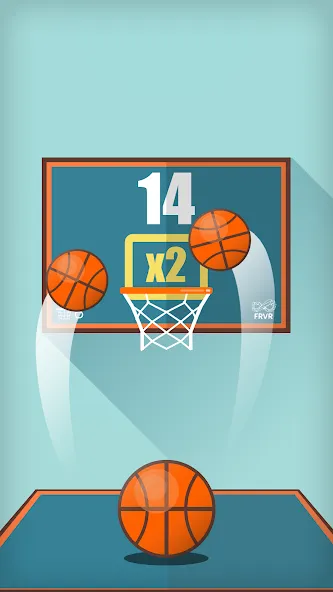 Basketball FRVR - Dunk Shoot (Баскетбол ФРВР)  [МОД Unlocked] Screenshot 1