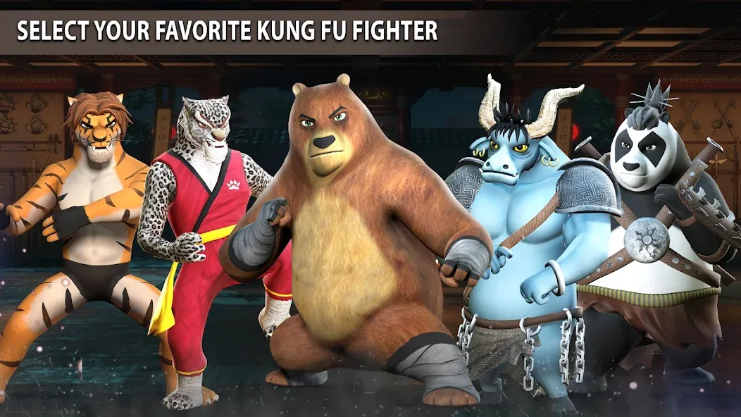 Kung Fu Animal: Fighting Games (Кунгфу животное)  [МОД Mega Pack] Screenshot 4