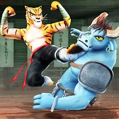 Скачать взлом Kung Fu Animal: Fighting Games (Кунгфу животное)  [МОД Mega Pack] - последняя версия apk на Андроид