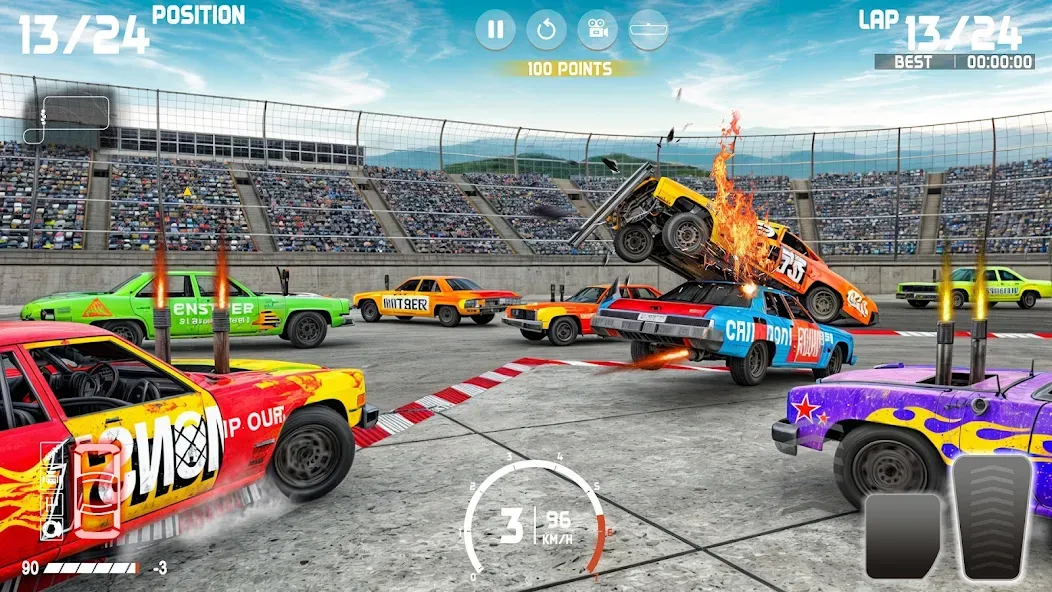 Demolition Derby: Car Games  [МОД Меню] Screenshot 4