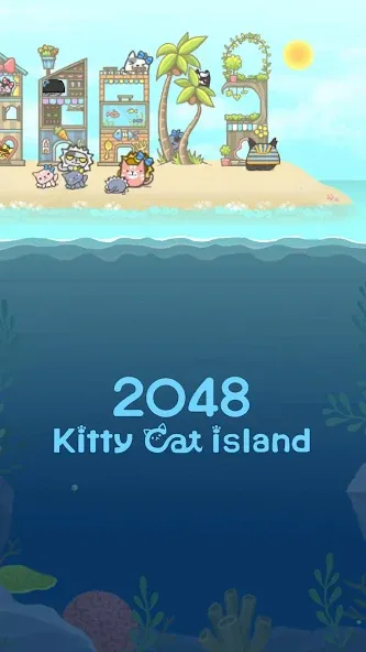 2048 Kitty Cat Island (Остров Кошачьеи Кошки)  [МОД Menu] Screenshot 3