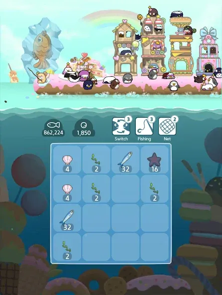 2048 Penguin Island  [МОД Unlimited Money] Screenshot 4