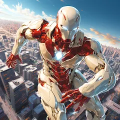 Скачать взлом Super hero Flying iron jet man  [МОД Mega Pack] - последняя версия apk на Андроид