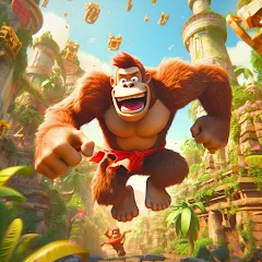 Скачать взлом Monkey jungle run kong gorilla  [МОД Все открыто] - стабильная версия apk на Андроид