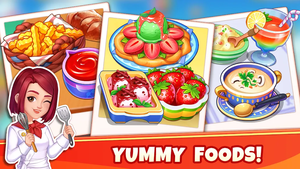 Cooking Wonder-Restaurant Game (Кукинг Вондер)  [МОД Много денег] Screenshot 1