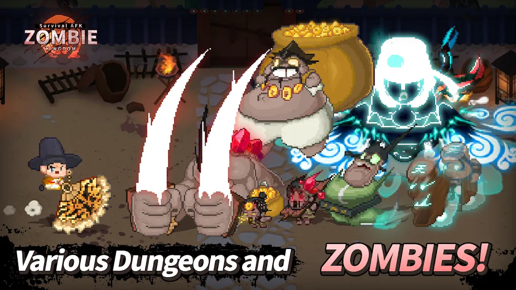 ZOMBIE Kingdom : Idle RPG (ЗОМБИ Кингдом)  [МОД Бесконечные деньги] Screenshot 3