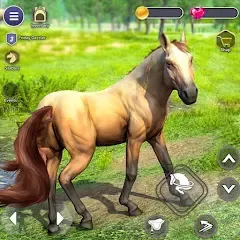 Взломанная Virtual Wild Horse Family Sim (Виртуальное семейство диких лошадей)  [МОД Много монет] - последняя версия apk на Андроид