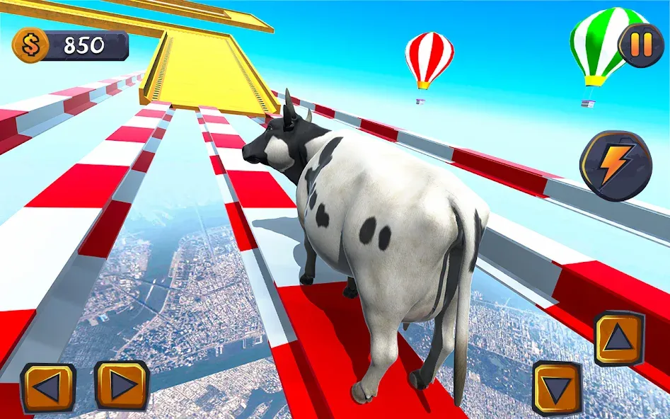 Epic Cow Ramp Rush Run Game  [МОД Бесконечные деньги] Screenshot 1