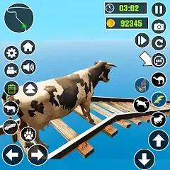 Скачать взломанную Epic Cow Ramp Rush Run Game  [МОД Бесконечные деньги] - стабильная версия apk на Андроид