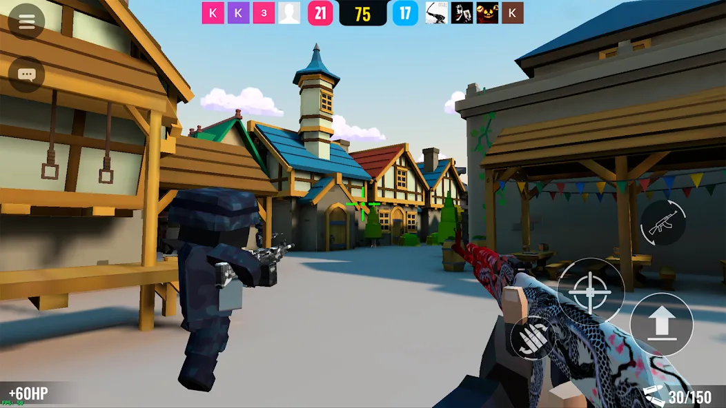 BLOCKFIELD — 5v5 PvP Shooter (БЛОКФИЛД)  [МОД Бесконечные деньги] Screenshot 1