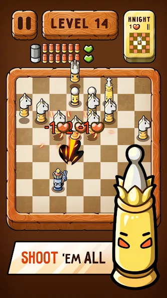 Bullet Chess: Board Shootout (Бюллет чесс)  [МОД Бесконечные монеты] Screenshot 1