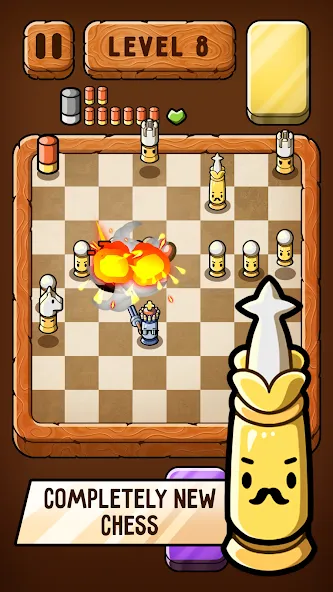 Bullet Chess: Board Shootout (Бюллет чесс)  [МОД Бесконечные монеты] Screenshot 3