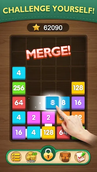 Merge Puzzle - Number Games (Мердж Пазл)  [МОД Много денег] Screenshot 2