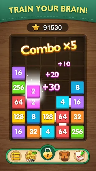 Merge Puzzle - Number Games (Мердж Пазл)  [МОД Много денег] Screenshot 3