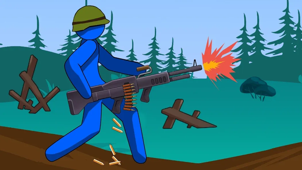 Stickman History Battle (Стикмен История Битва)  [МОД Бесконечные монеты] Screenshot 2