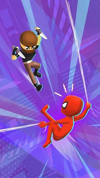 Web Master: Stickman Superhero (Вебмастер)  [МОД Бесконечные монеты] Screenshot 1