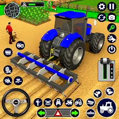 Скачать взлом Real Tractor Driving Simulator (Реальный симулятор вождения трактора)  [МОД Menu] - полная версия apk на Андроид