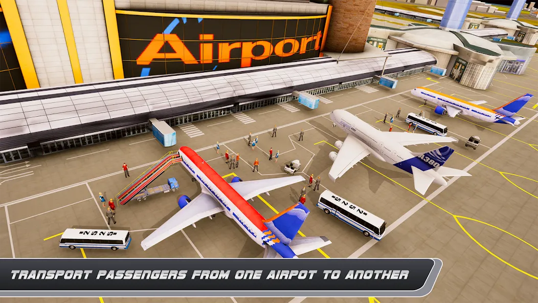 Airplane Simulator Plane Games  [МОД Unlocked] Screenshot 5