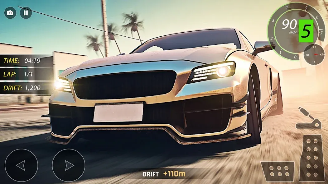 Highway Drifting Racing Games  [МОД Бесконечные монеты] Screenshot 2